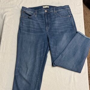 Madewell Women's Straight Leg Blue Jeans